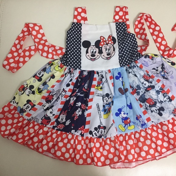 Minnie Mouse Mickey Mouse Cute Twirl Dress - Picture 3 of 11